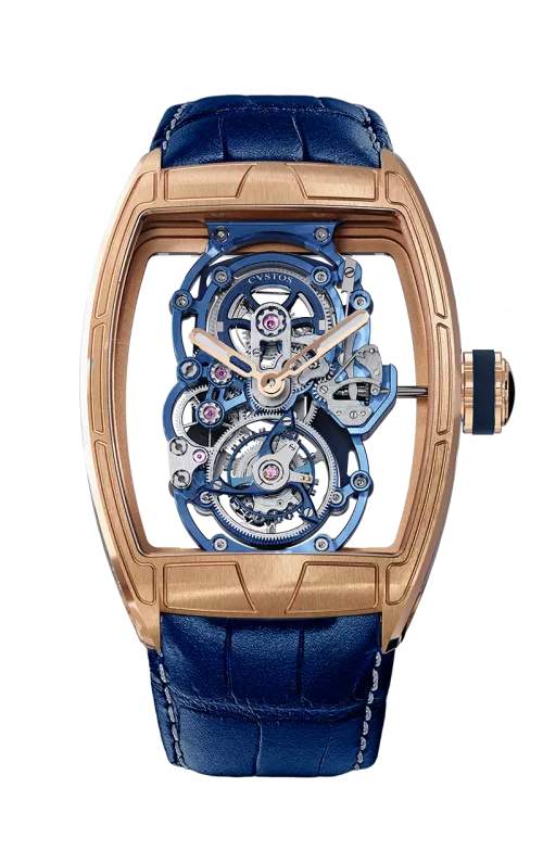 CHALLENGE TOURBILLON 8 TITANIUM/BLUE MVT Watch | Cvstos CHALLENGE TOURBILLON 8 TITANIUM/BLUE MVT Watch | Cvstos